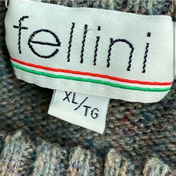 Vintage Fellini Wool Blend Crew Neck Sweater XL - Picture 3 of 13